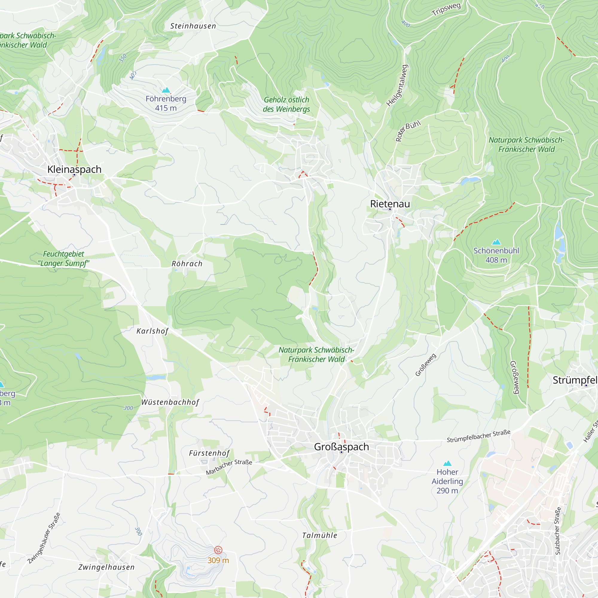 Fautenhau Alm map