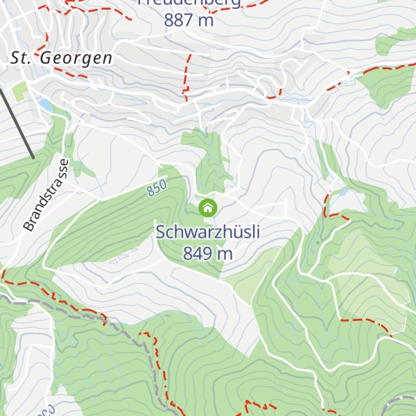 Map of Schwarzhüsli