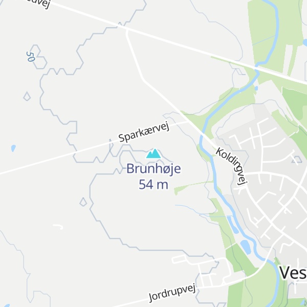 Map of Brunhøje