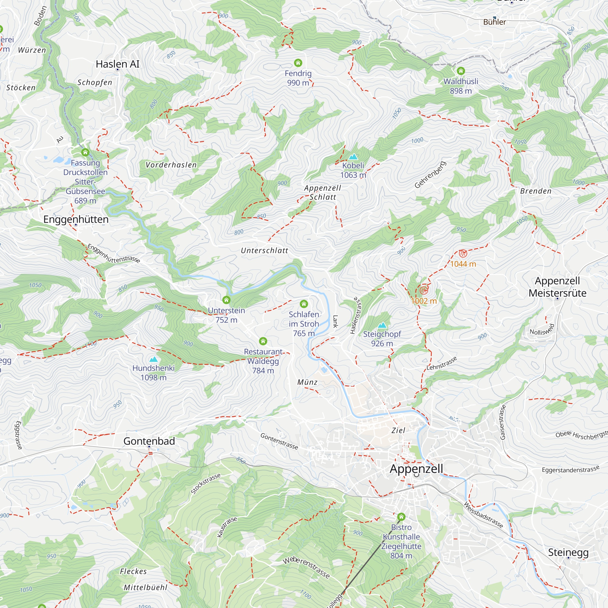 Schlafen im Stroh map