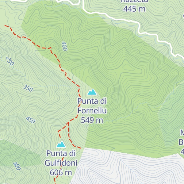 Map of Punta di Fornellu