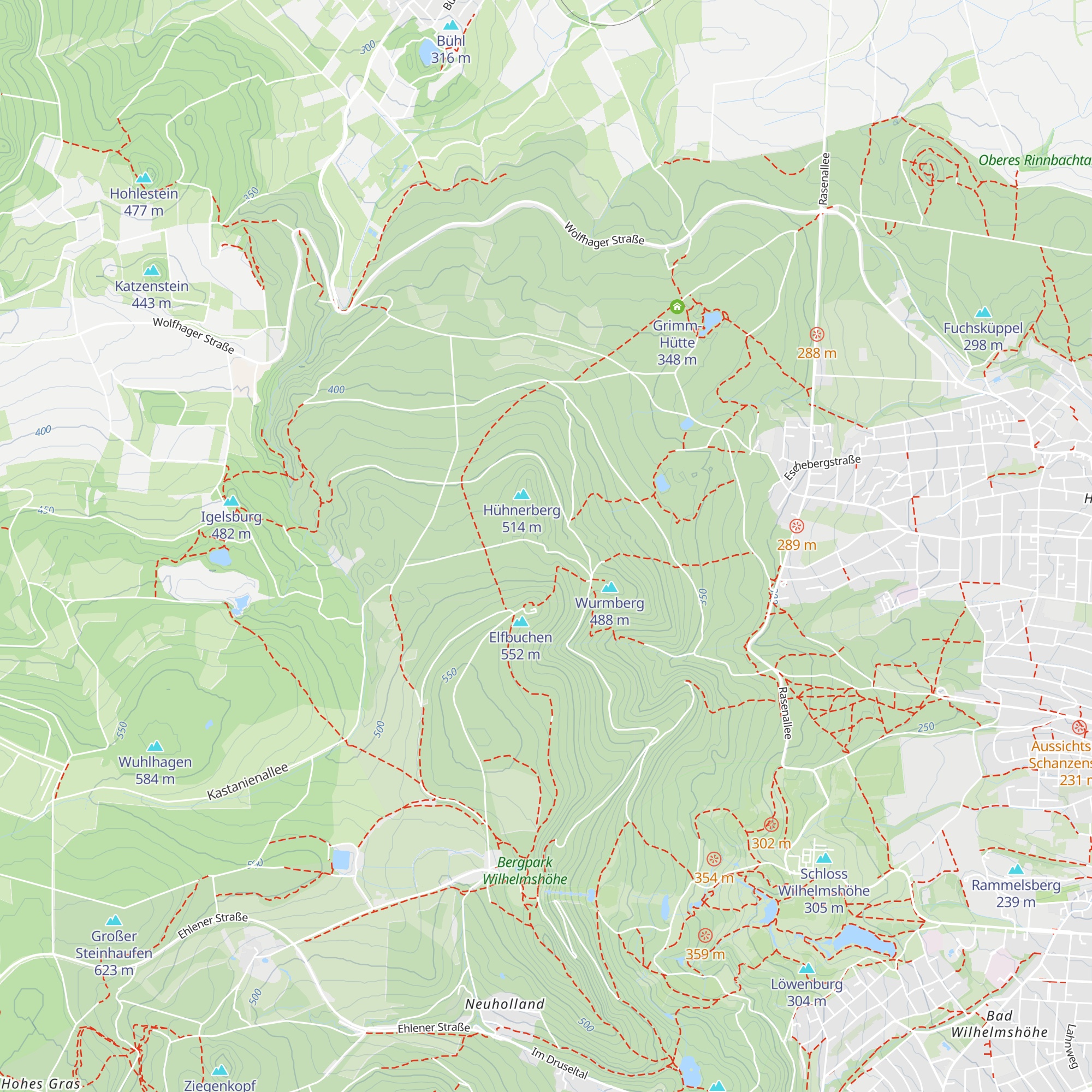 Alexander von Mielecki Hütte map