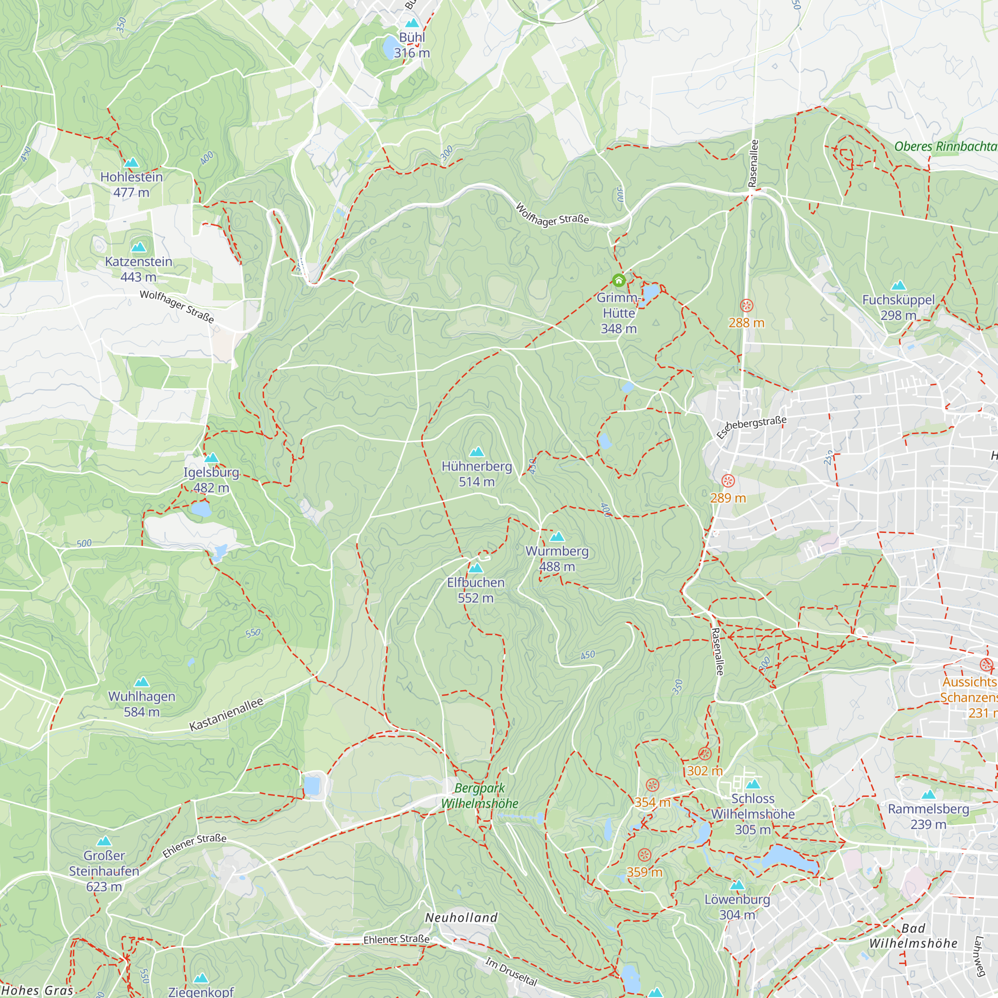 Alexander von Mielecki Hütte map