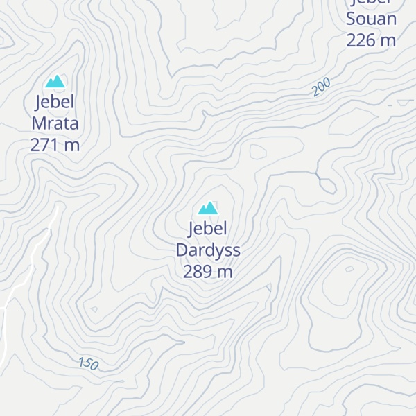 Map of Jebel Dardyss