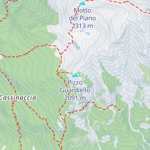 Map of Pizzo Guardiello