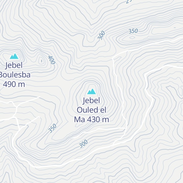 Map of Jebel Ouled el Ma