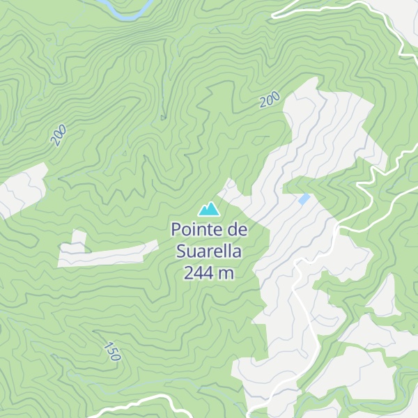 Map of Pointe de Suarella