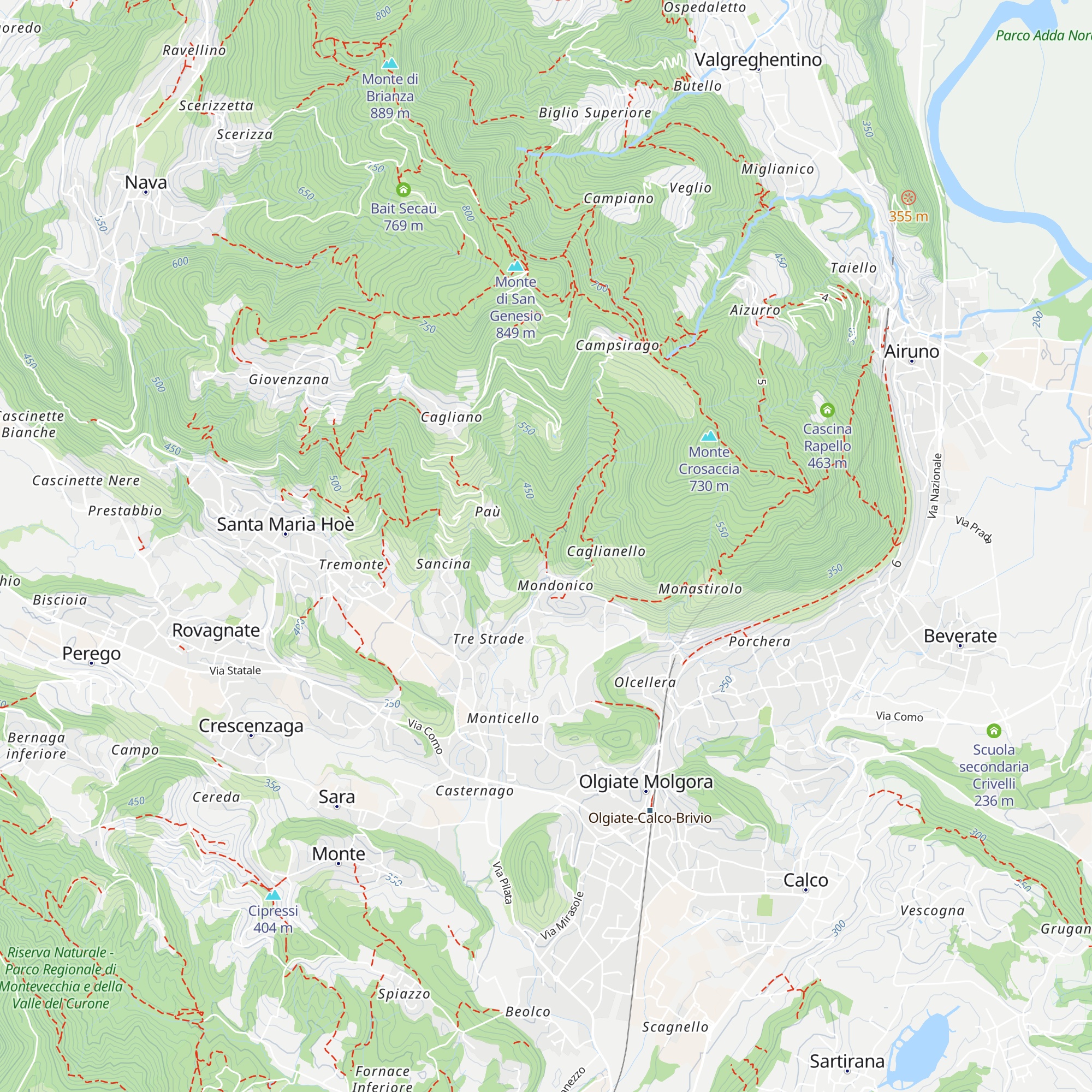 Ex mulino Tincati map