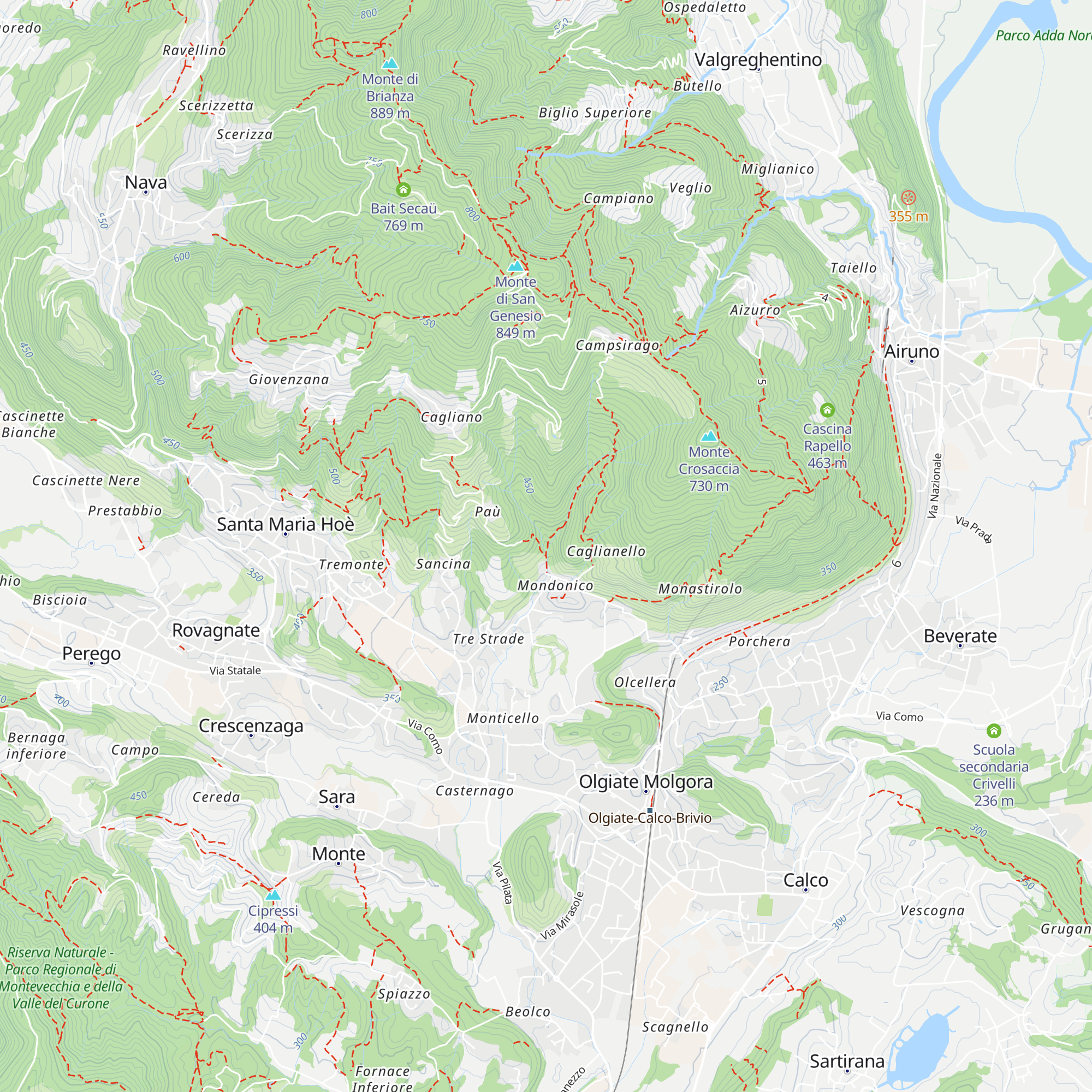 Ex mulino Tincati map