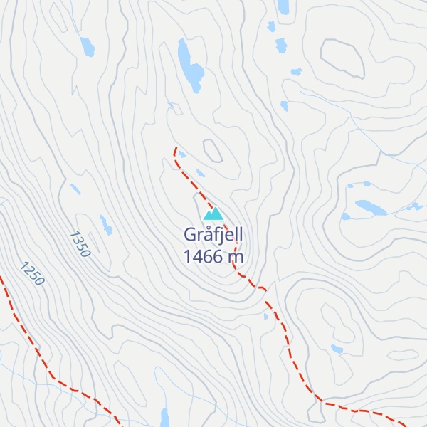 Map of Gråfjell