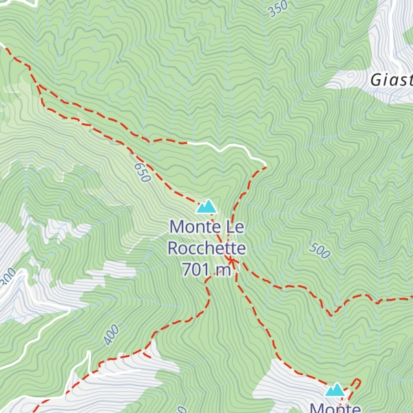 Map of Monte Le Rocchette