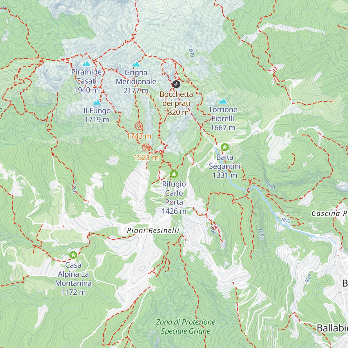 Rifugio Carlo Porta map