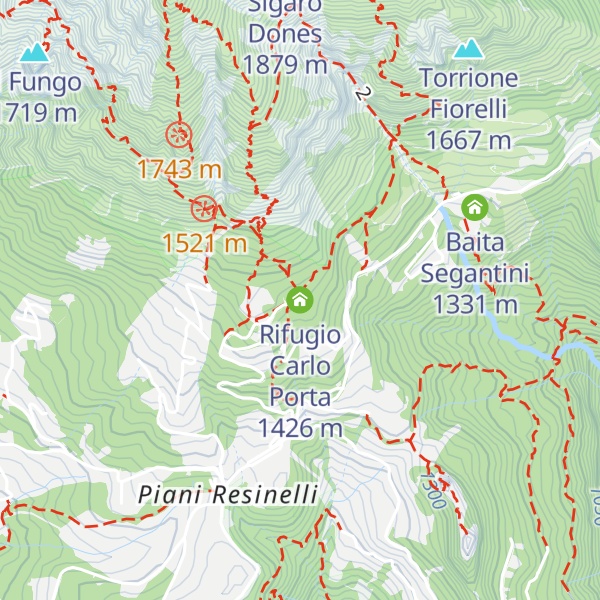 Map of Rifugio Carlo Porta