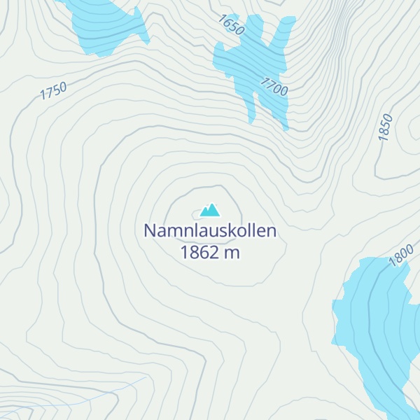 Map of Namnlauskollen
