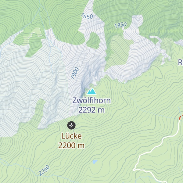 Map of Zwölfihorn
