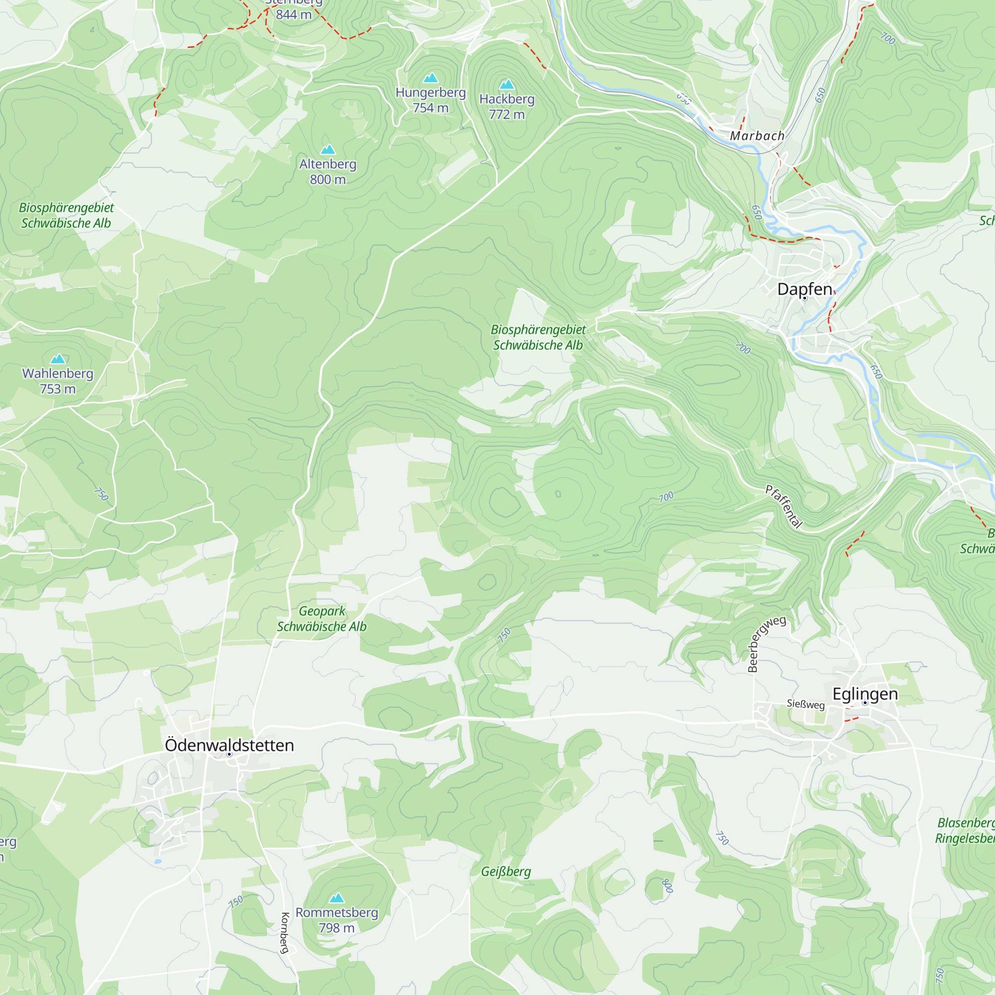 Waldhütte Schmalzpfeifersteige map