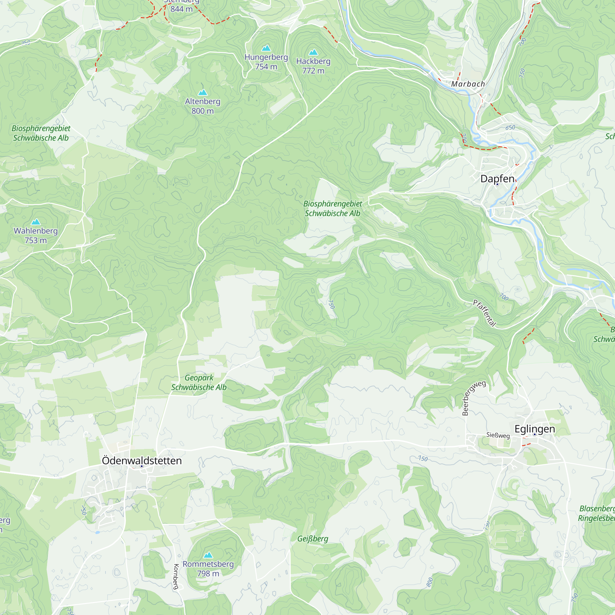 Waldhütte Schmalzpfeifersteige map