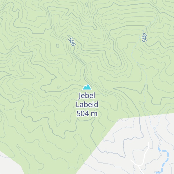 Map of Jebel Labeid