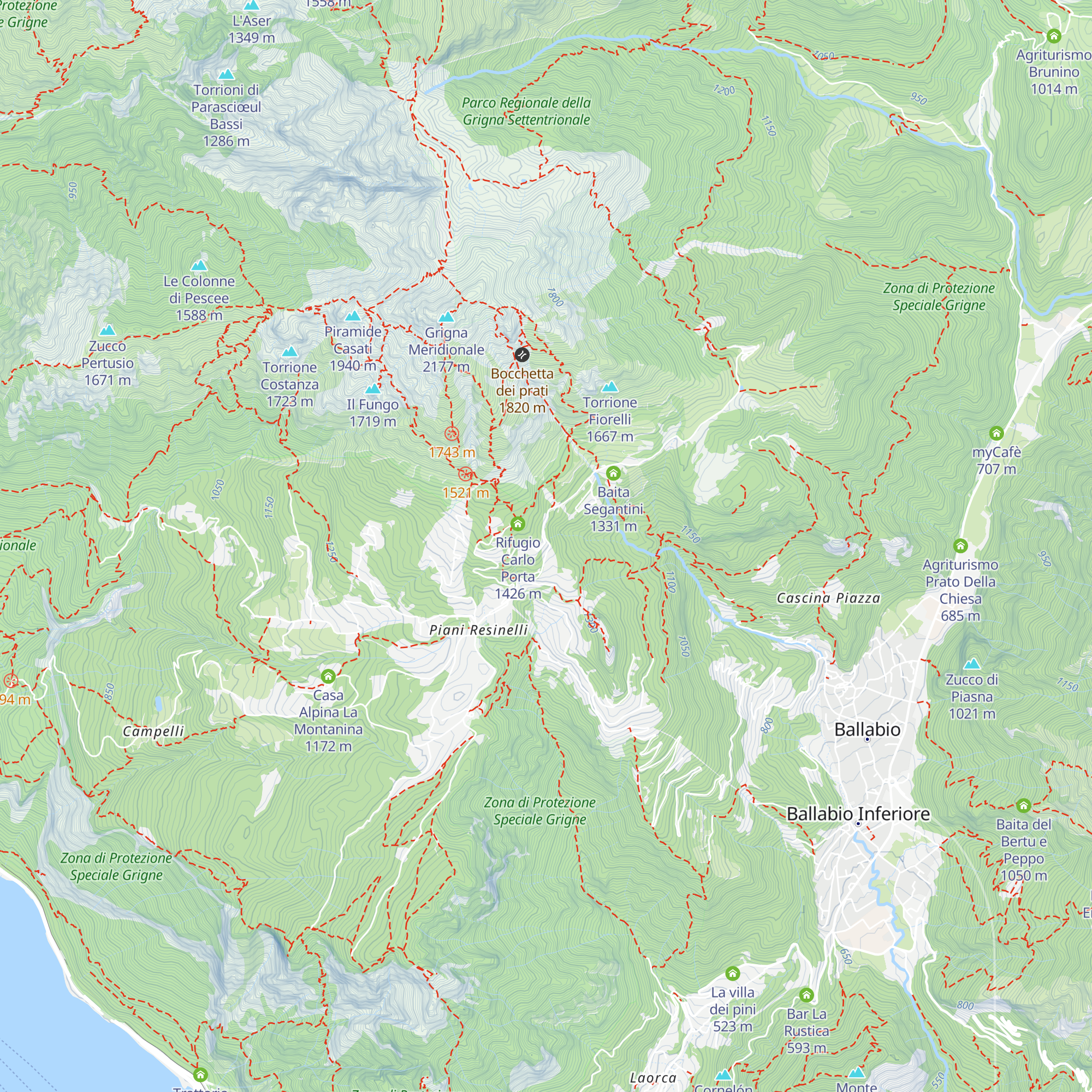 Rifugio Soldanella map