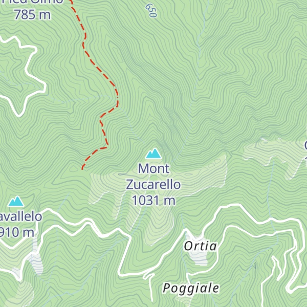 Map of Mont Zucarello