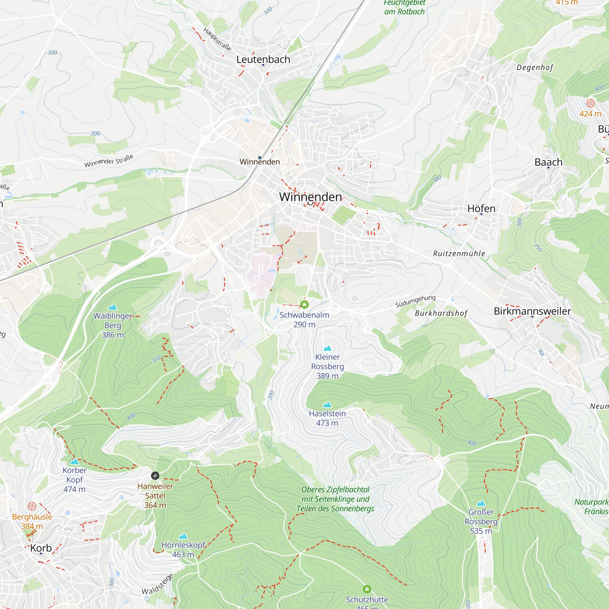Schwabenalm map