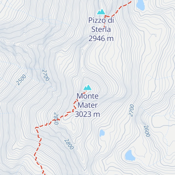 Map of Monte Mater