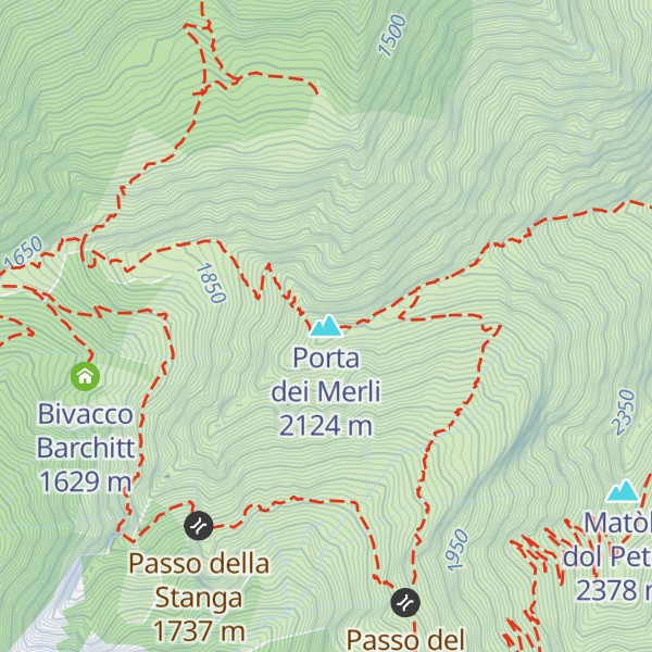 Map of Porta dei Merli