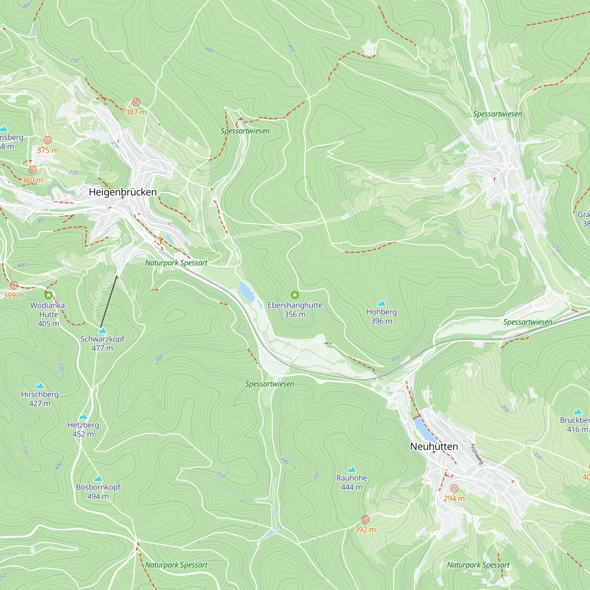 Ebershanghütte map
