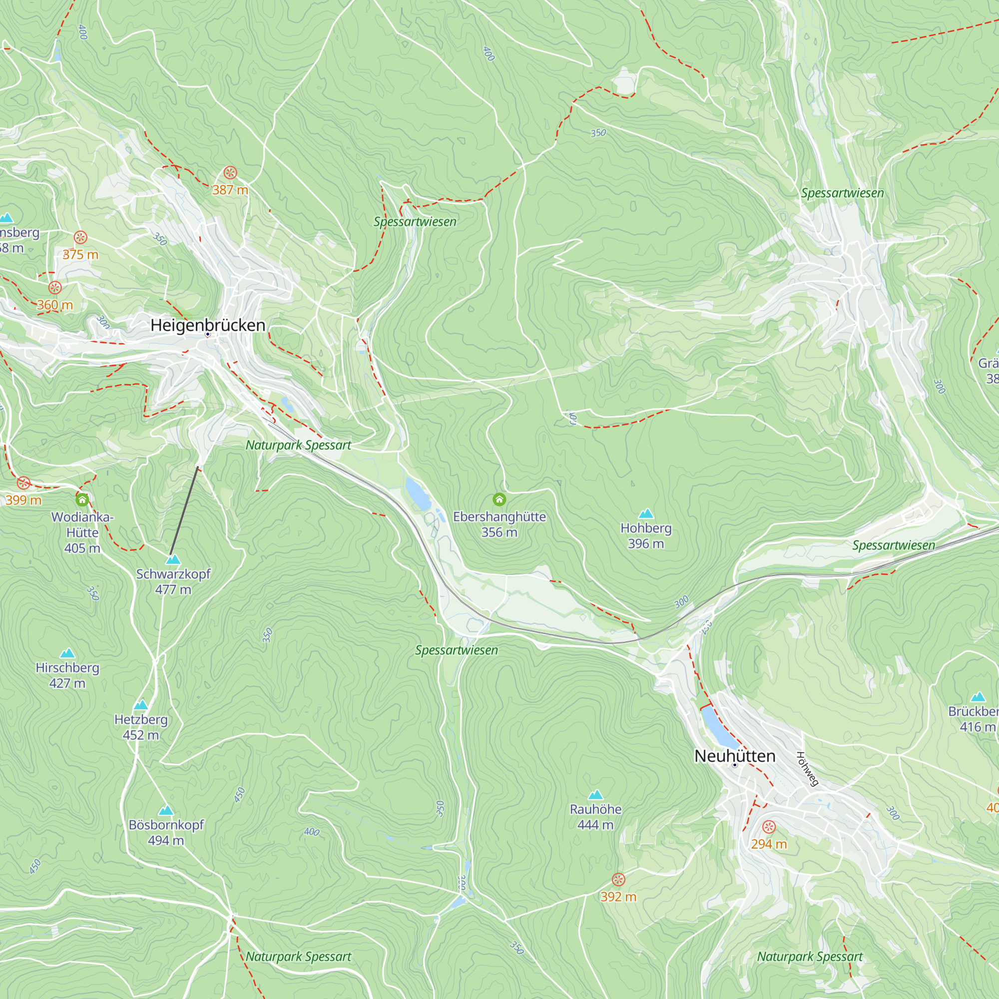Ebershanghütte map