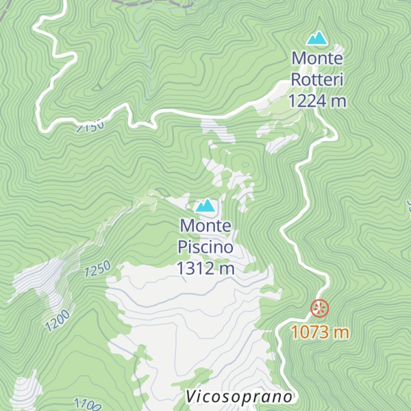 Map of Monte Piscino
