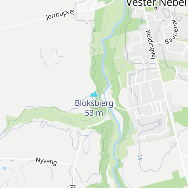 Map of Bloksbjerg