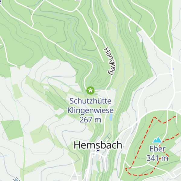 Map of Schutzhütte Klingenwiese