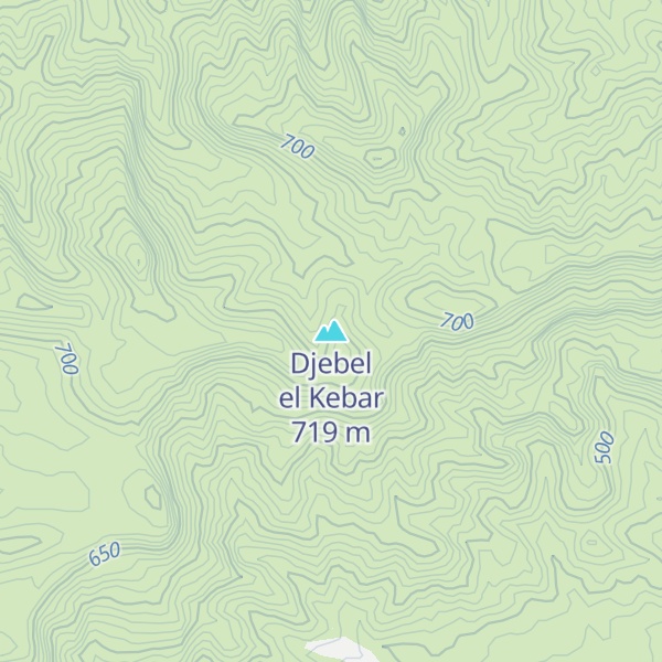 Map of Djebel el Kebar