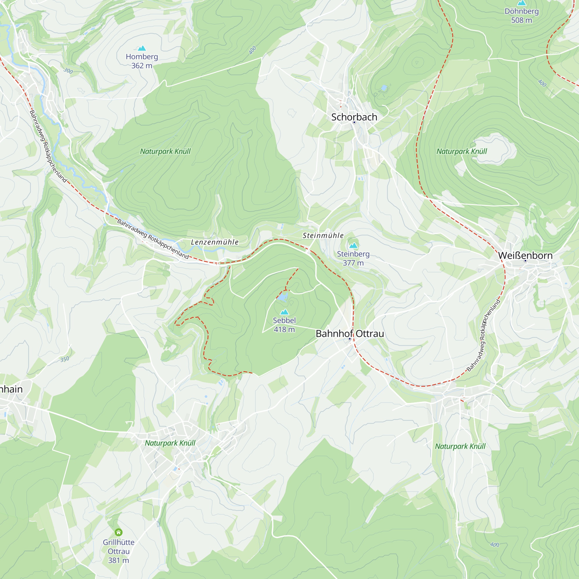 Schutzhütte Sebbelsee map