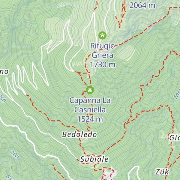 Map of Capanna La Casniella