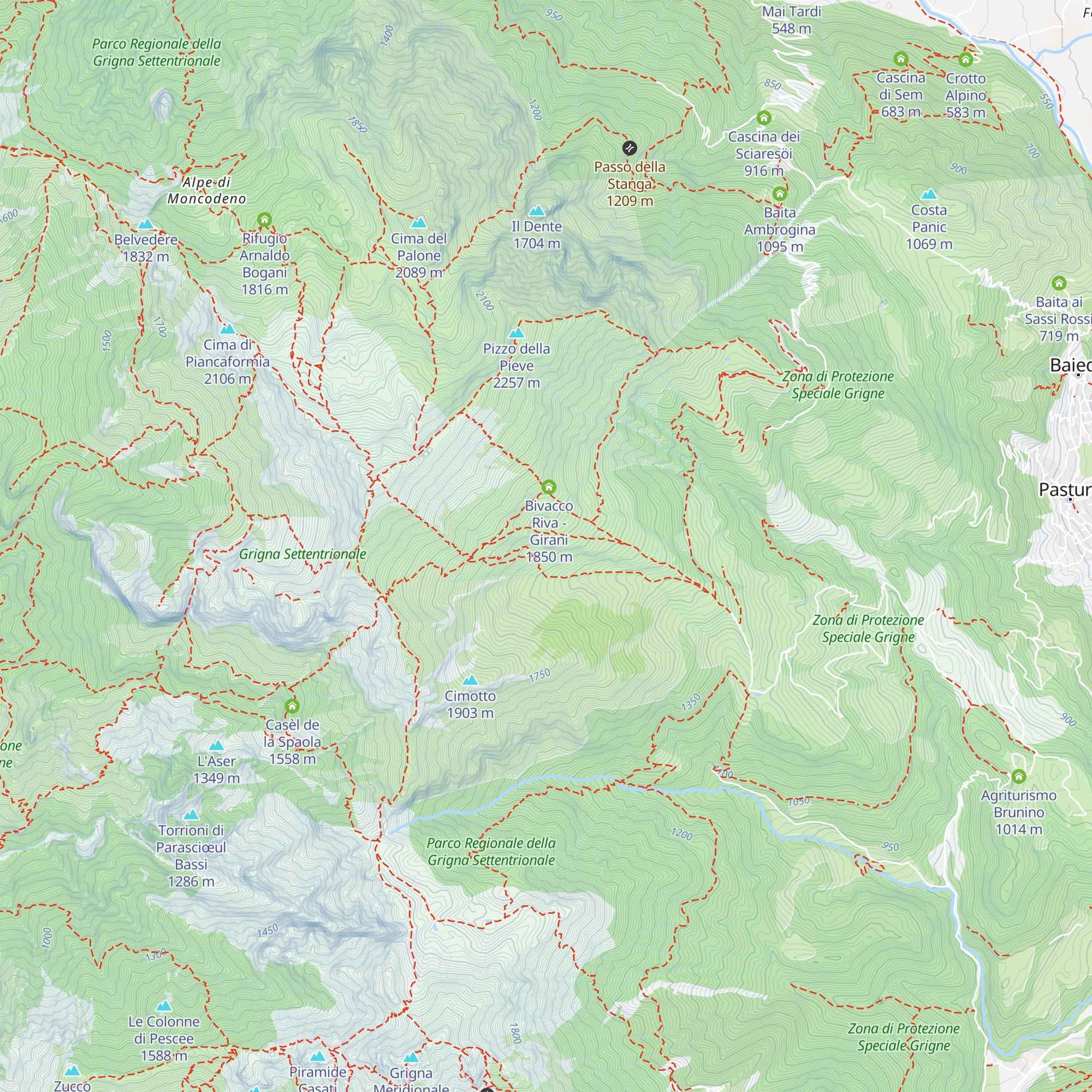 Baitel de la Crota map