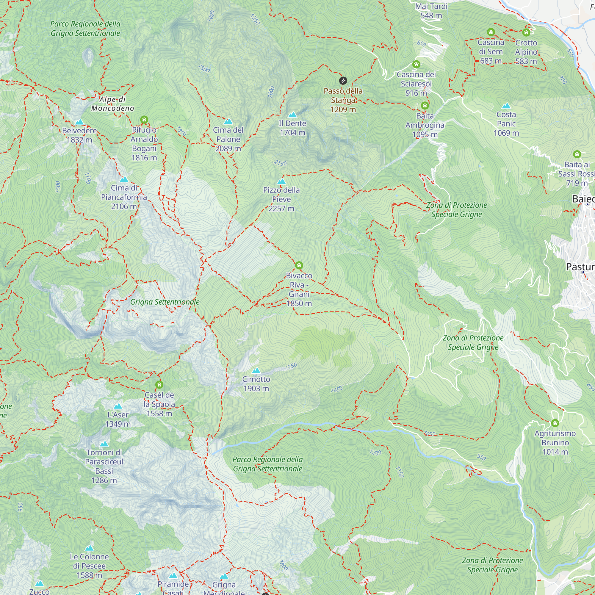 Baitel de la Crota map