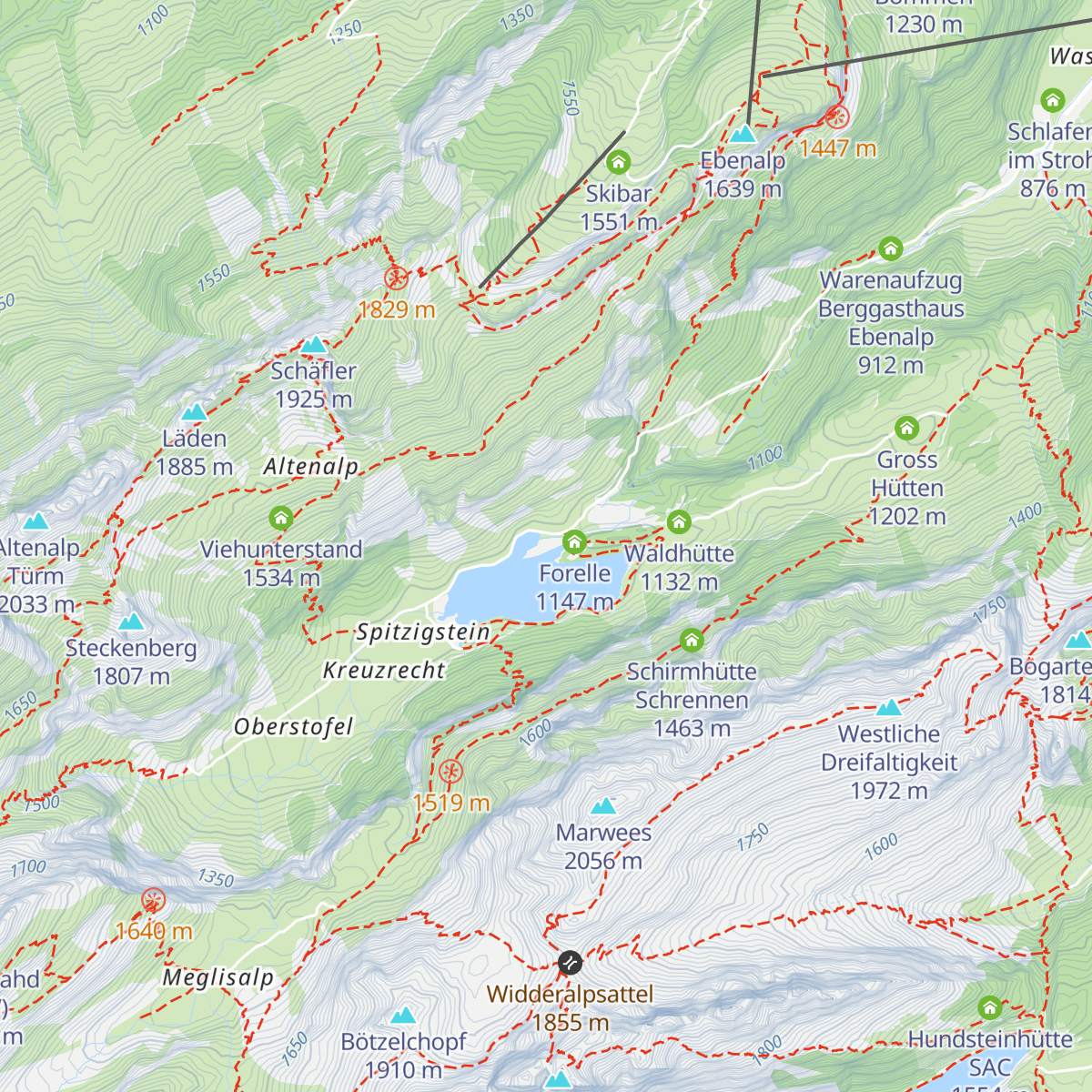 Seealpsee map