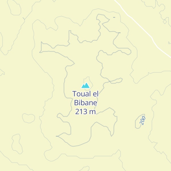 Map of Toual el Bibane