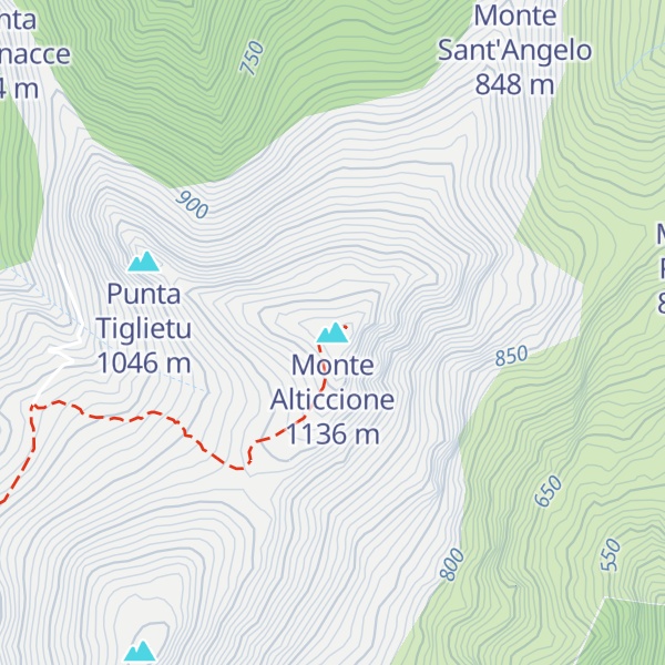 Map of Monte Alticcione