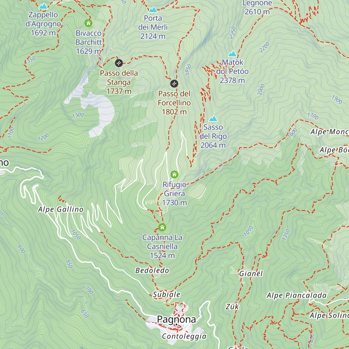 Rifugio Griera map
