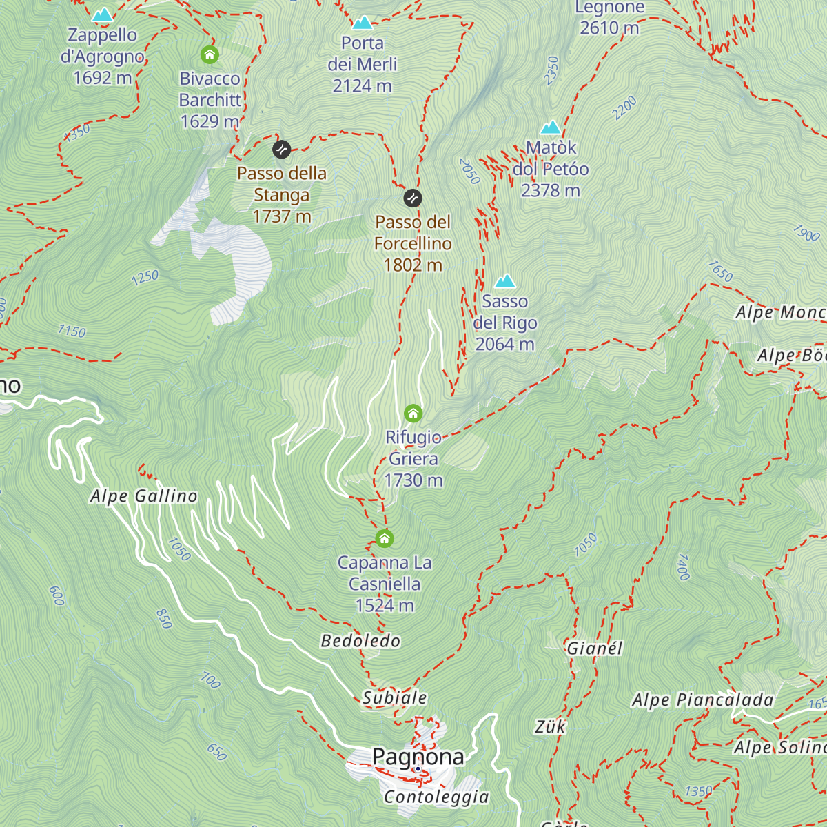 Rifugio Griera map