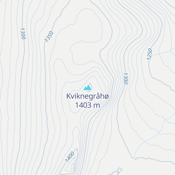 Map of Kviknegråhø