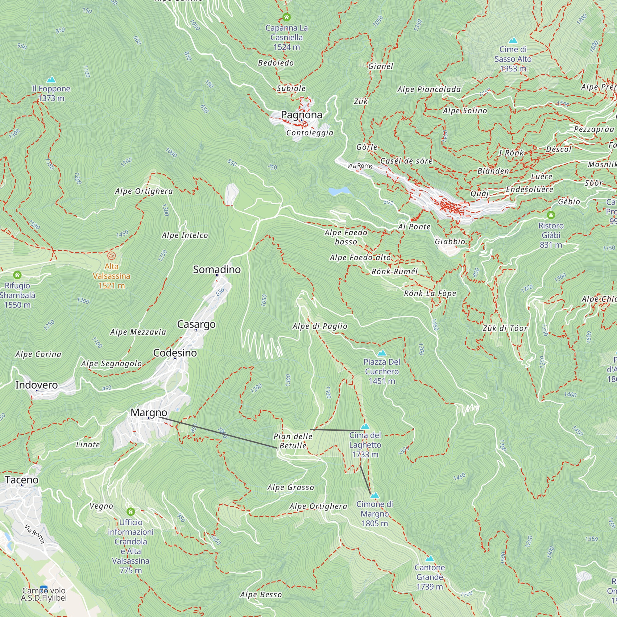 Rifugio Disolin map