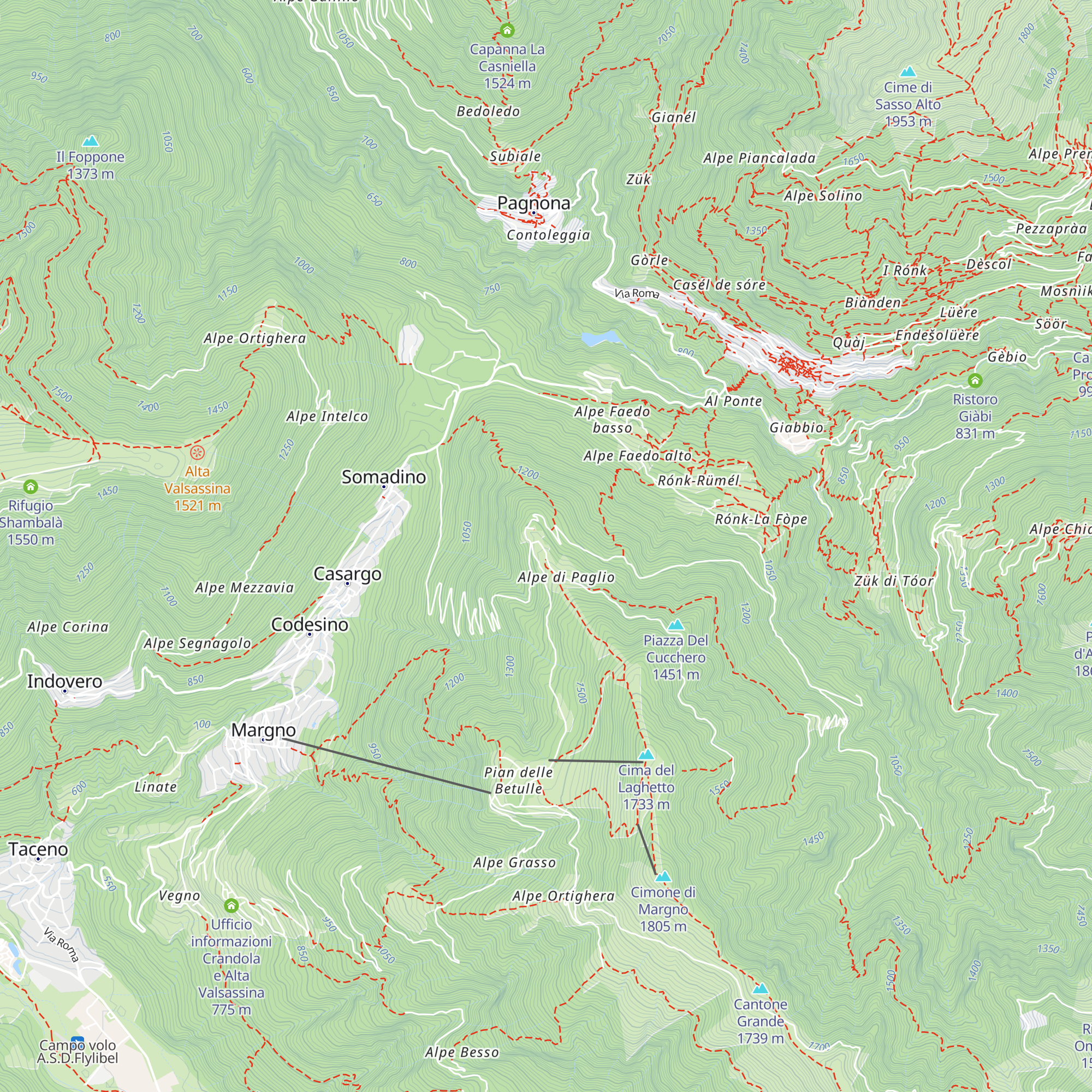 Rifugio Disolin map