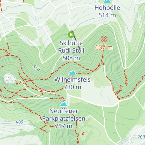 Map of Wilhelmsfels