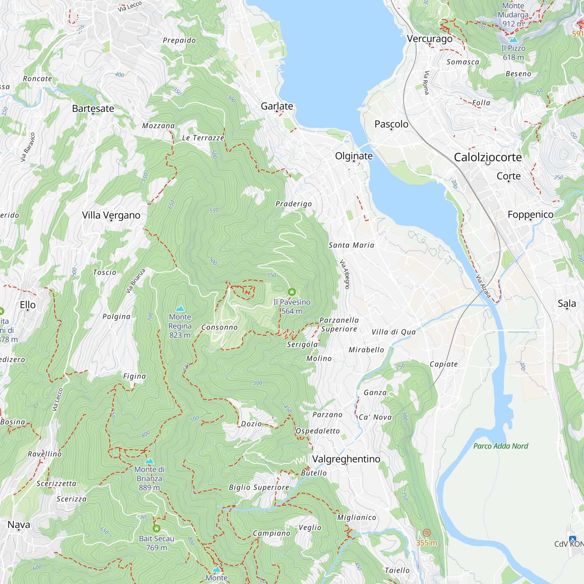 Il Pavesino map