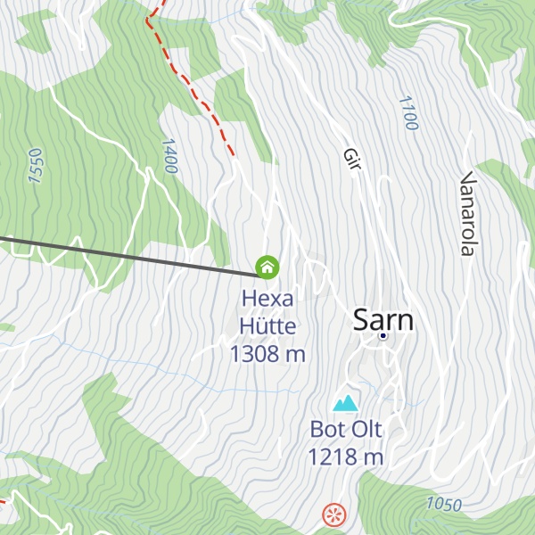 Map of Hexa Hütte