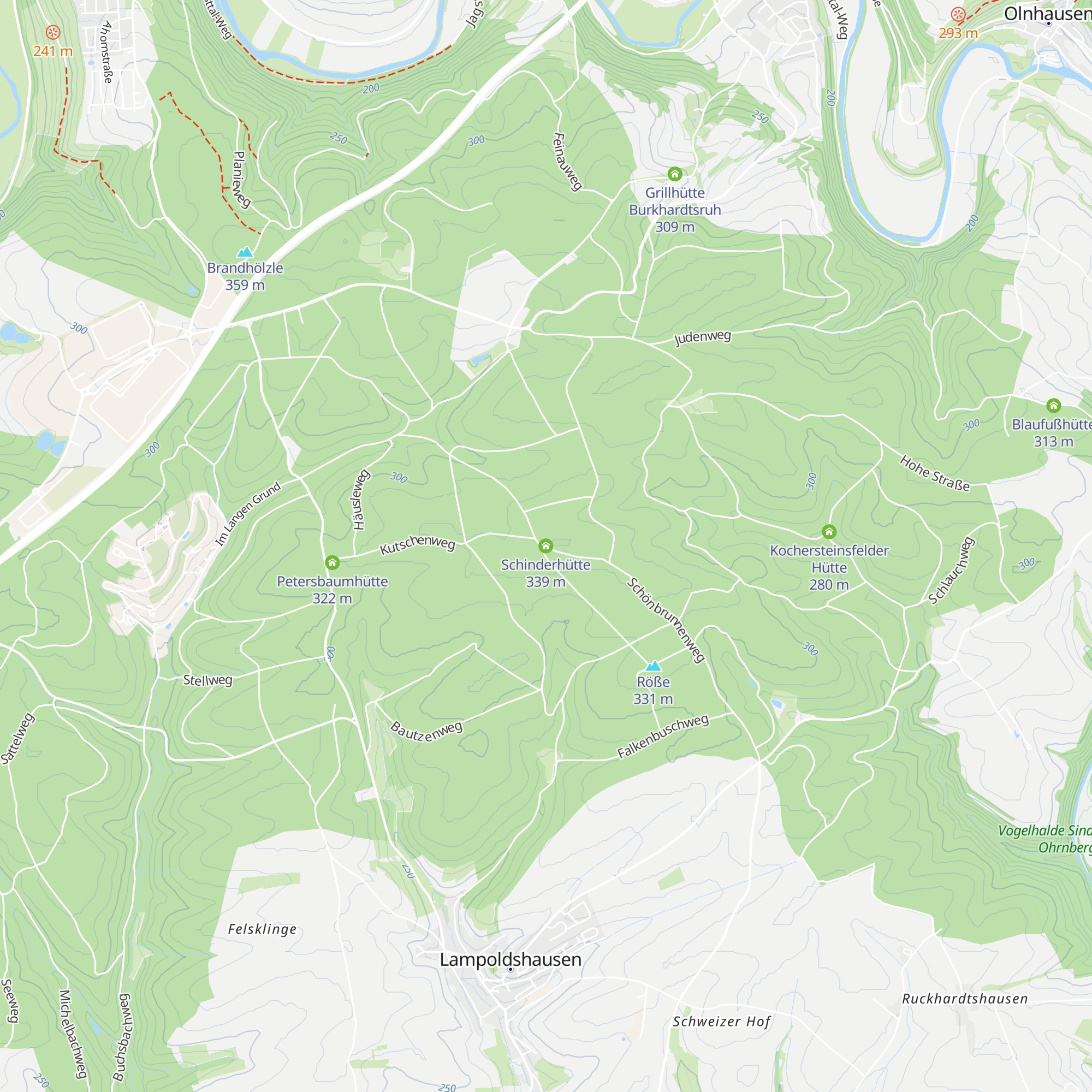 Schinderhütte map