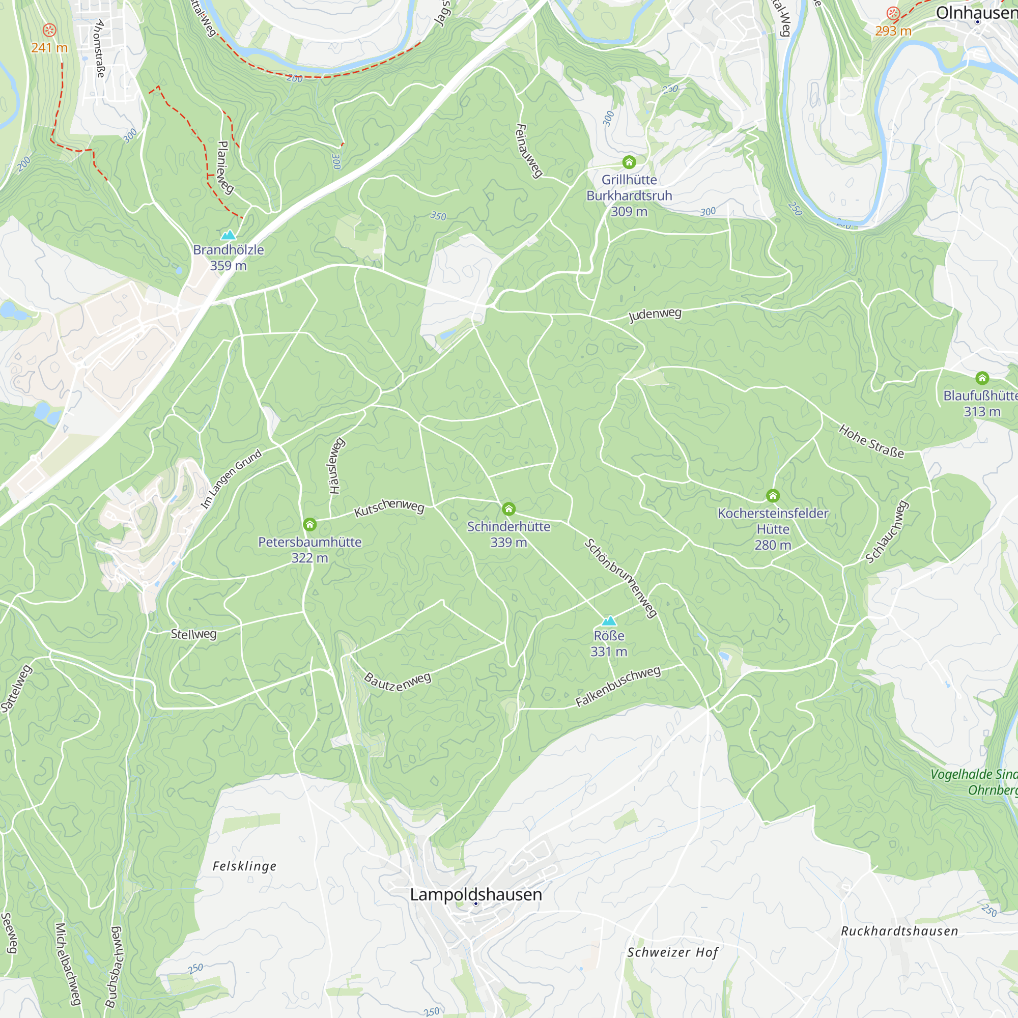 Schinderhütte map